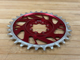 Burgtec Thick Thin Kettenblatt für SRAM 8-Loch 30T rot