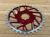 Burgtec Thick Thin Kettenblatt für SRAM 8-Loch 34T rot