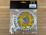 Burgtec Thick Thin Kettenblatt für SRAM 8-Loch 28T gold