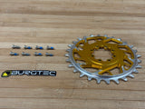 Burgtec Thick Thin Kettenblatt für SRAM 8-Loch 28T gold