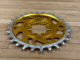 Burgtec Thick Thin Kettenblatt für SRAM 8-Loch 28T gold
