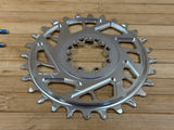Burgtec Thick Thin Kettenblatt für SRAM 8-Loch 28T silber