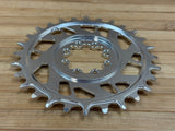 Burgtec Thick Thin Kettenblatt für SRAM 8-Loch 28T silber