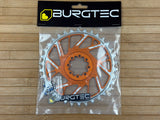 Burgtec Thick Thin Kettenblatt für SRAM 8-Loch 34T orange