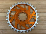Burgtec Thick Thin Kettenblatt für SRAM 8-Loch 30T orange