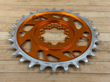 Burgtec Thick Thin Kettenblatt für SRAM 8-Loch 28T orange