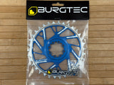 Burgtec Thick Thin Kettenblatt für SRAM 8-Loch 34T blau