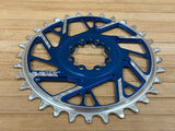 Burgtec Thick Thin Kettenblatt für SRAM 8-Loch 32T blau