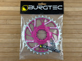 Burgtec Thick Thin Kettenblatt für SRAM 8-Loch 34T pink