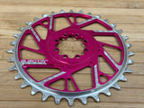 Burgtec Thick Thin Kettenblatt für SRAM 8-Loch 34T pink