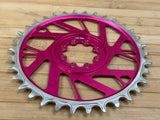 Burgtec Thick Thin Kettenblatt für SRAM 8-Loch 34T pink