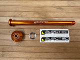 Burgtec Yeti 171mm Rear Axle / Achse orange