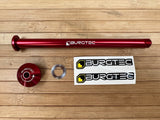 Burgtec Yeti 171mm Rear Axle / Achse rot