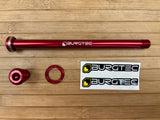 Burgtec Yeti 174mm Rear Axle / Achse rot