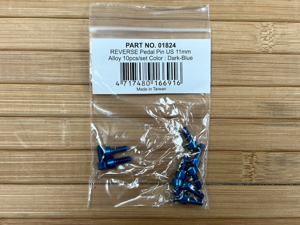 Reverse Components 10x Pedal Pins (Alu) US für Escape Pro+Black ONE bl – RTF Bikeparts