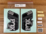 Fox Decal Kit 38 2021 P-S Gray Logo