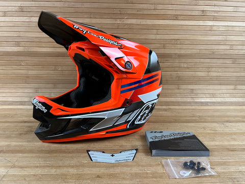 Troy Lee Designs D4 Carbon Fullface Helm Saber Red Gr. XL