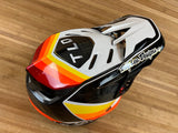Troy Lee Designs D4 Carbon Fullface Helm Reverb Black / White Gr. L