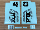 Fox Decal Kit 40 2025 F-S Black Logo Shiny Orange
