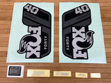 FOX 40 2021 Decal Kit P-S Gray Logo Dekorbogen