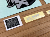 FOX 40 2021 Decal Kit P-S Gray Logo Dekorbogen