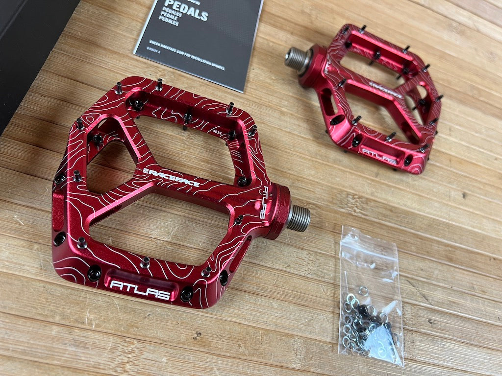 Race Face Atlas Red Plattformpedale / Pedale rot – RTF Bikeparts