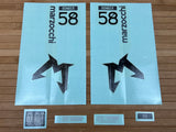Marzocchi 58 Decal Kit Dekorbogen 2024 Clear Logo