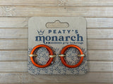 Peaty's Monarch Grip Lock Ring Set orange