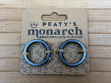 Peaty's Monarch Grip Lock Ring Set slate grau