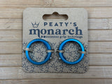 Peaty's Monarch Grip Lock Ring Set türkis
