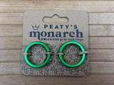 Peaty's Monarch Grip Lock Ring Set emerald grün