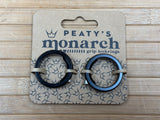 Peaty's Monarch Grip Lock Ring Set schwarz