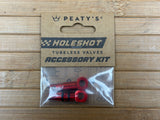 Peaty's Holeshot Tubeless Valve Accessory / Ersatzteile Kit rot