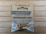 Peaty's Holeshot Tubeless Valve Accessory / Ersatzteile Kit bourbon kash bronze