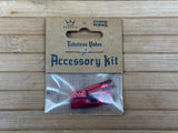 Peaty's Tubeless Valve MK2 Accessory / Ersatzteile Kit rot