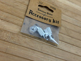 Peaty's Tubeless Valve MK2 Accessory / Ersatzteile Kit silber