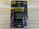 Peaty's Holeshot Fast Flow Tubeless Ventile 42mm rot