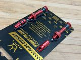 Peaty's Holeshot Fast Flow Tubeless Ventile 42mm rot