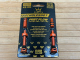 Peaty's Holeshot Fast Flow Tubeless Ventile 42mm mango orange
