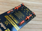 Peaty's Holeshot Fast Flow Tubeless Ventile 42mm mango orange