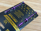 Peaty's Holeshot Fast Flow Tubeless Ventile 60mm purple lila