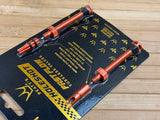 Peaty's Holeshot Fast Flow Tubeless Ventile 60mm mango orange