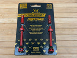 Peaty's Holeshot Fast Flow Tubeless Ventile 60mm rot