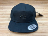 FOX Logo Flat 5 Panel Hat Kappe schwarz