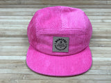 Burgtec Bandit Corduroy Five Panel Cap pink