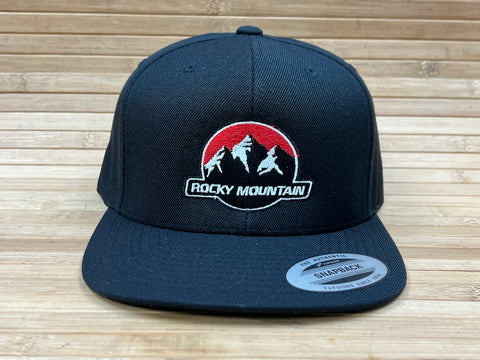 Rocky Mountain Snapback Cap / Kappe schwarz verstellbar