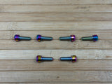 Title Oilslick / Rainbow Vorbau Schrauben ST2 6er Set Titan