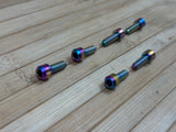 Title Oilslick / Rainbow Vorbau Schrauben ST2 6er Set Titan