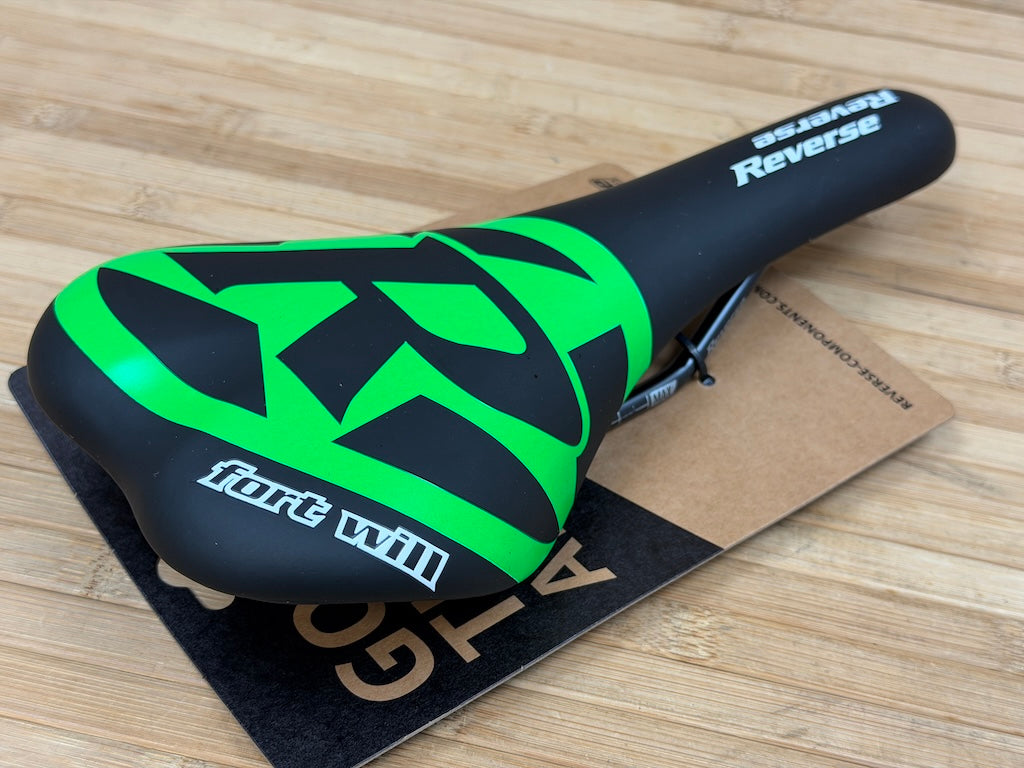 Reverse Fort Will Style Sattel schwarz / grün – RTF Bikeparts