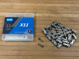 KMC X11 11-fach Kette silber / schwarz
